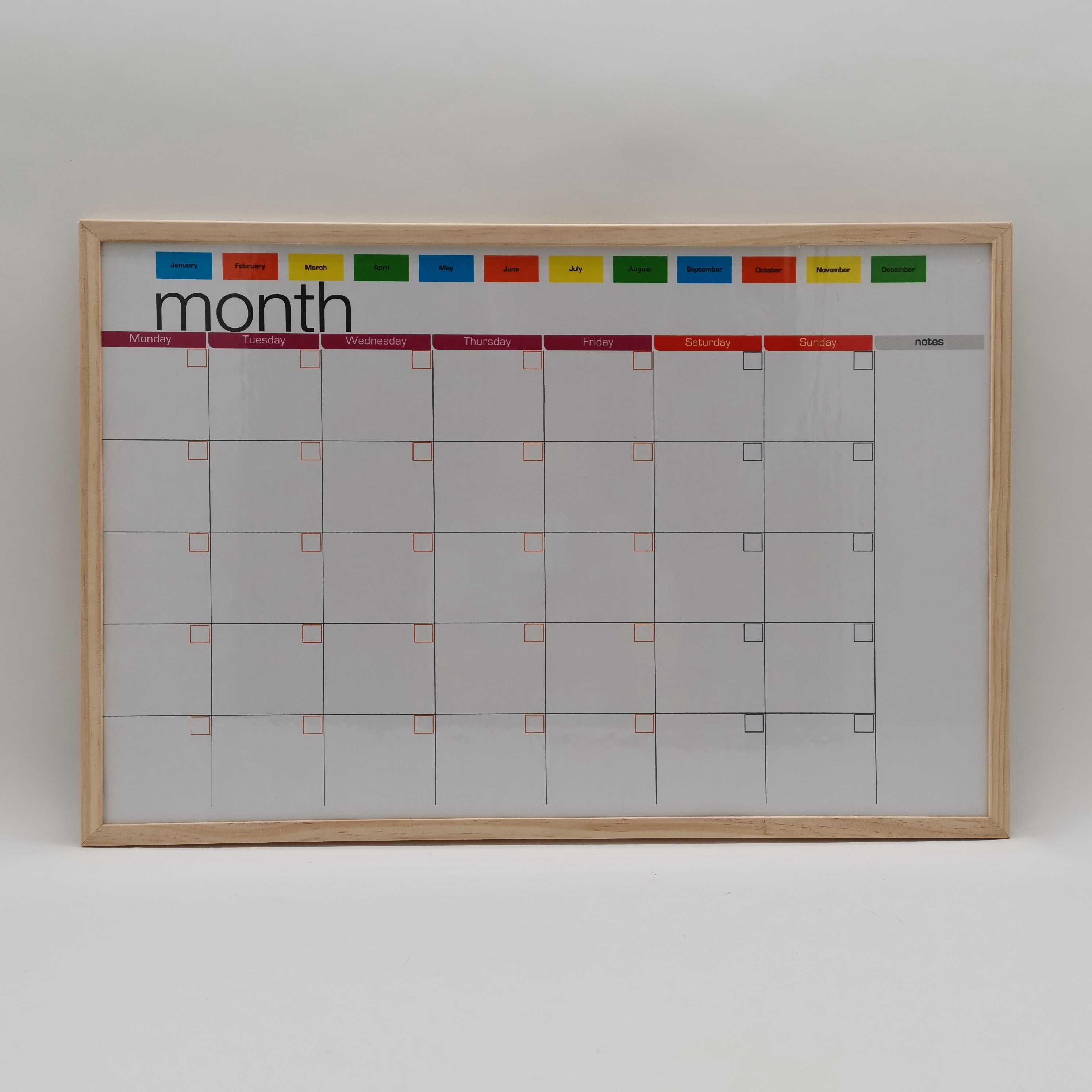 Printing magnetic dry erase white Board Wrap paper wooden Frame