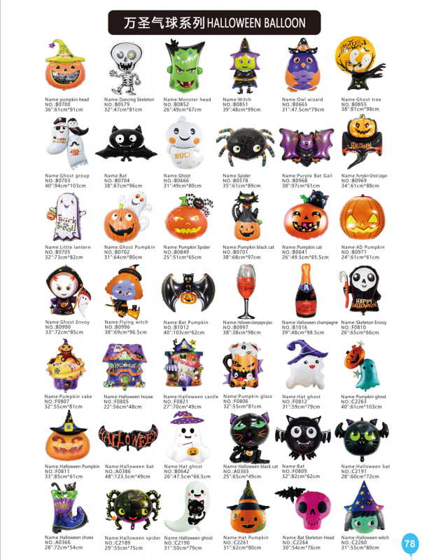 Halloween balloons. Decorate balloons