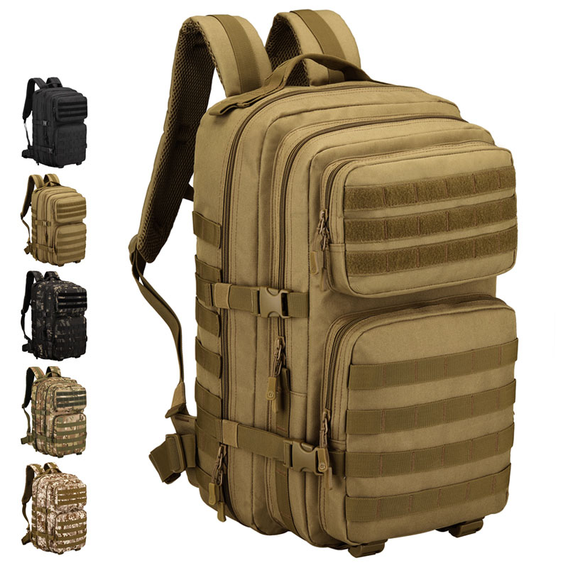 45L Hiking Travel Molle Module Survival Combat Tactical Bag Daily Backpack