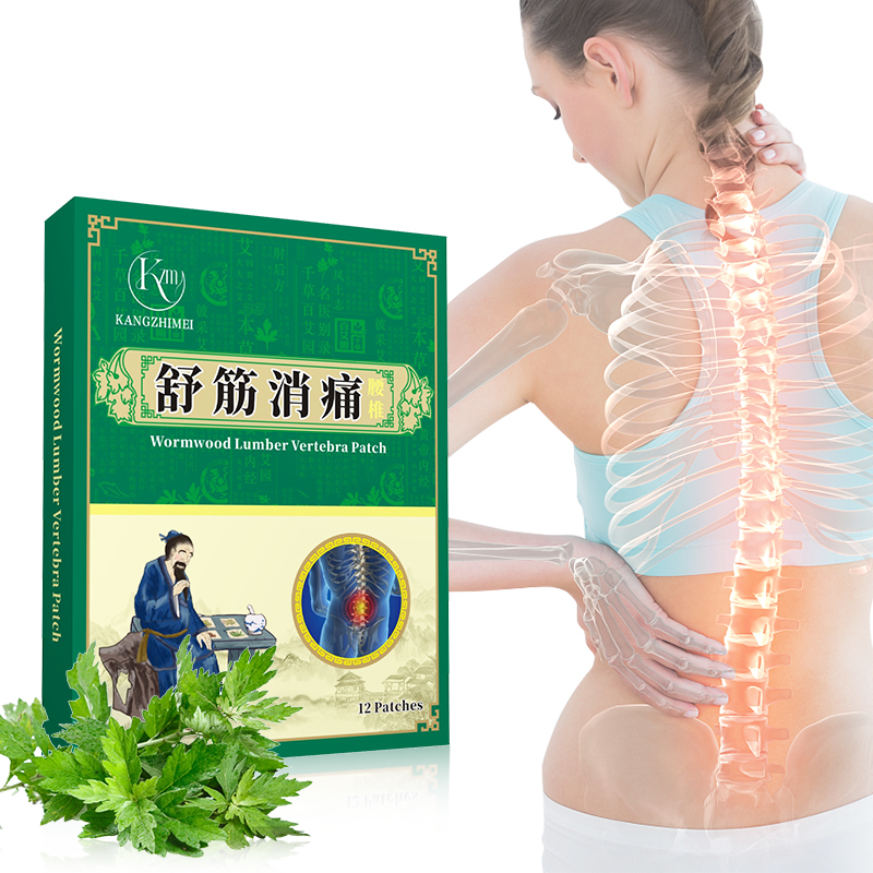 Chinese moxa waist back pain wormwood lumbar spine pain relief patch moxibustion sticker
