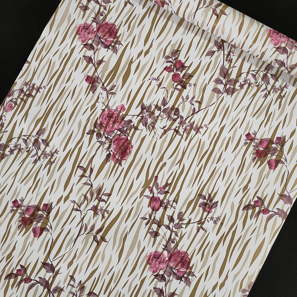 Printed pvc self adhesive foil wallpaper