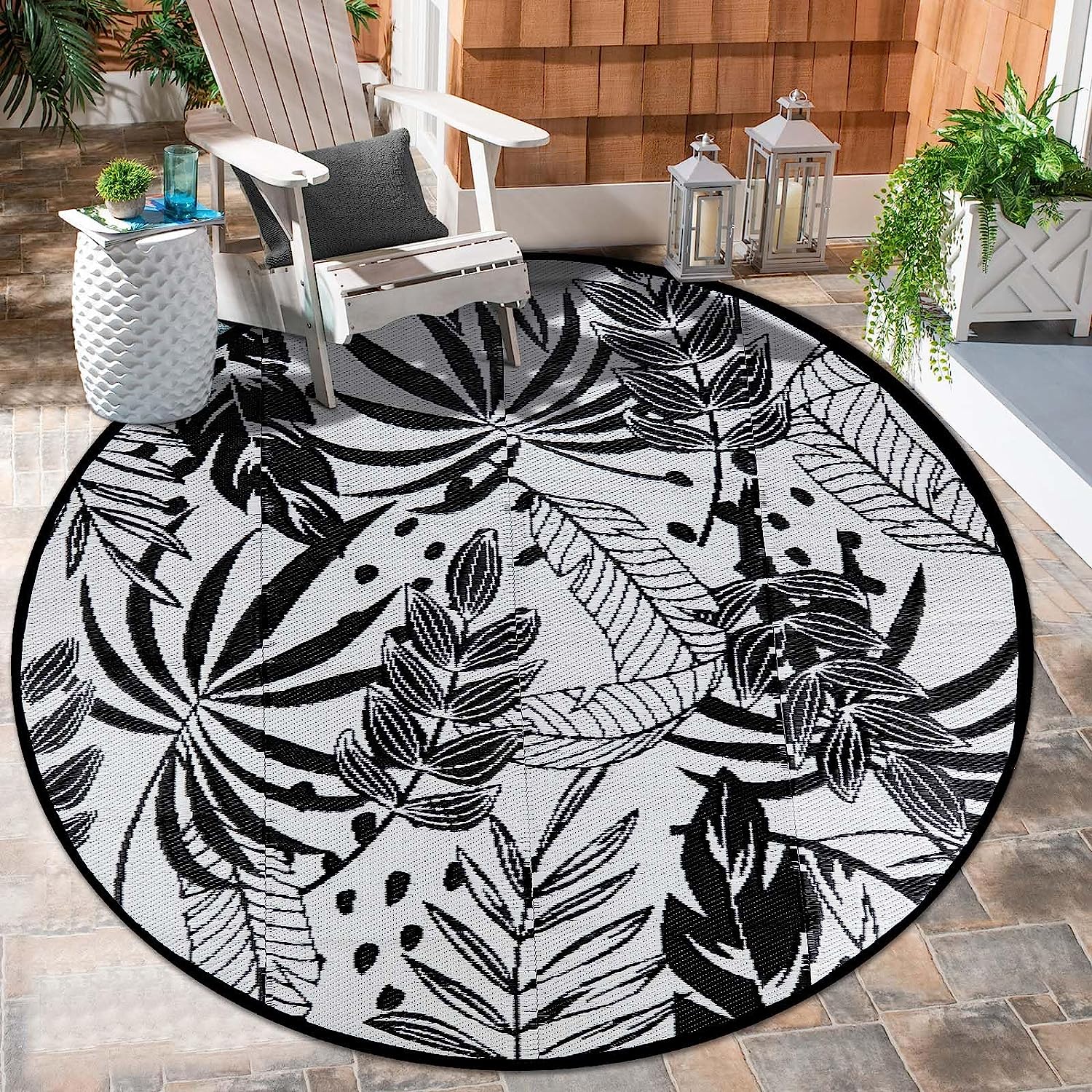 Outdoor/Indoor UV Fade Resistant Recycled Plastic Beach Mat