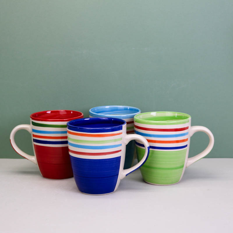 Custom Cheap Coffee Mugs 16oz Ceramic Mug Handpainted Ceramic Cups Colorful Mug