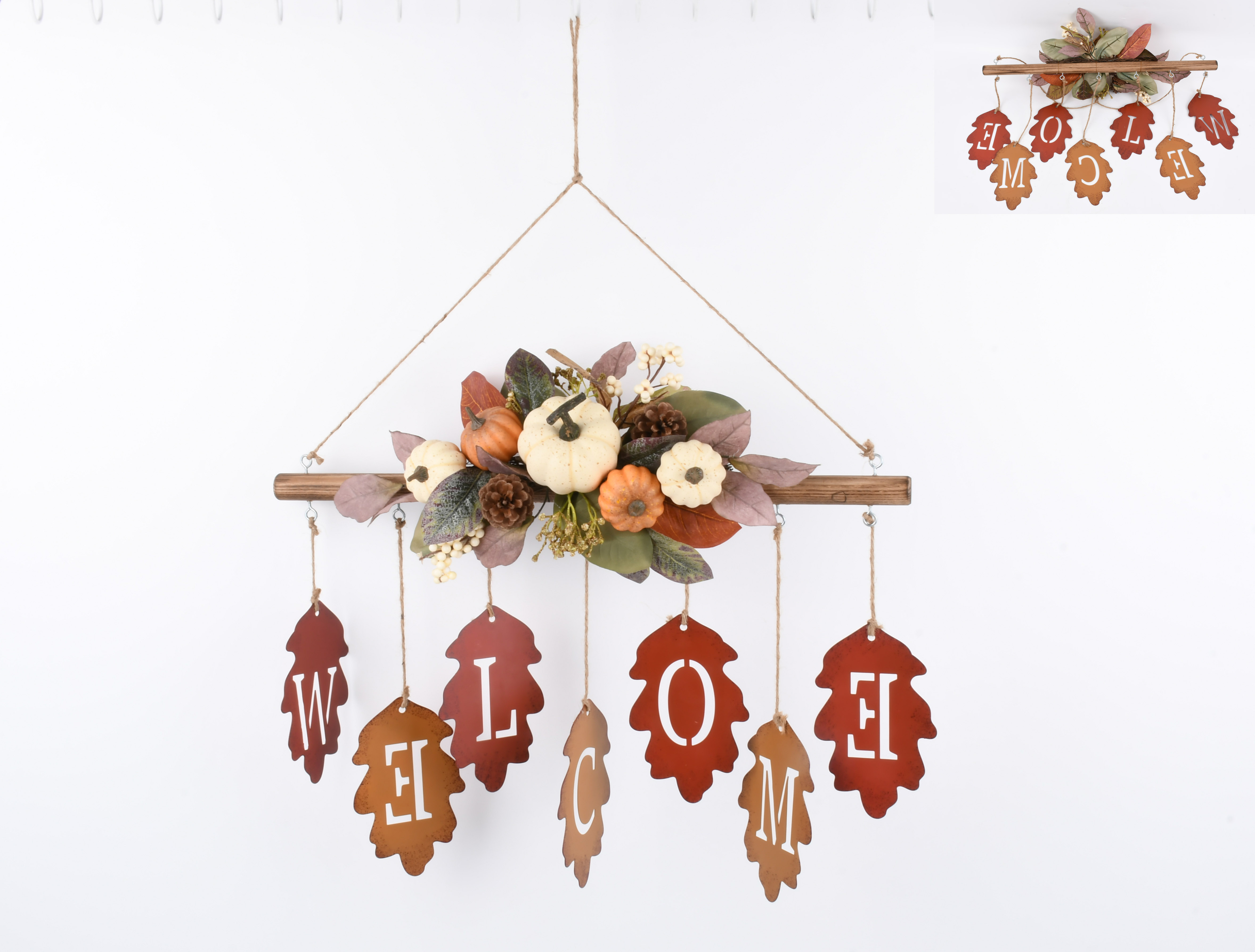 Fall Harvest Pumpkin Wall Hanging