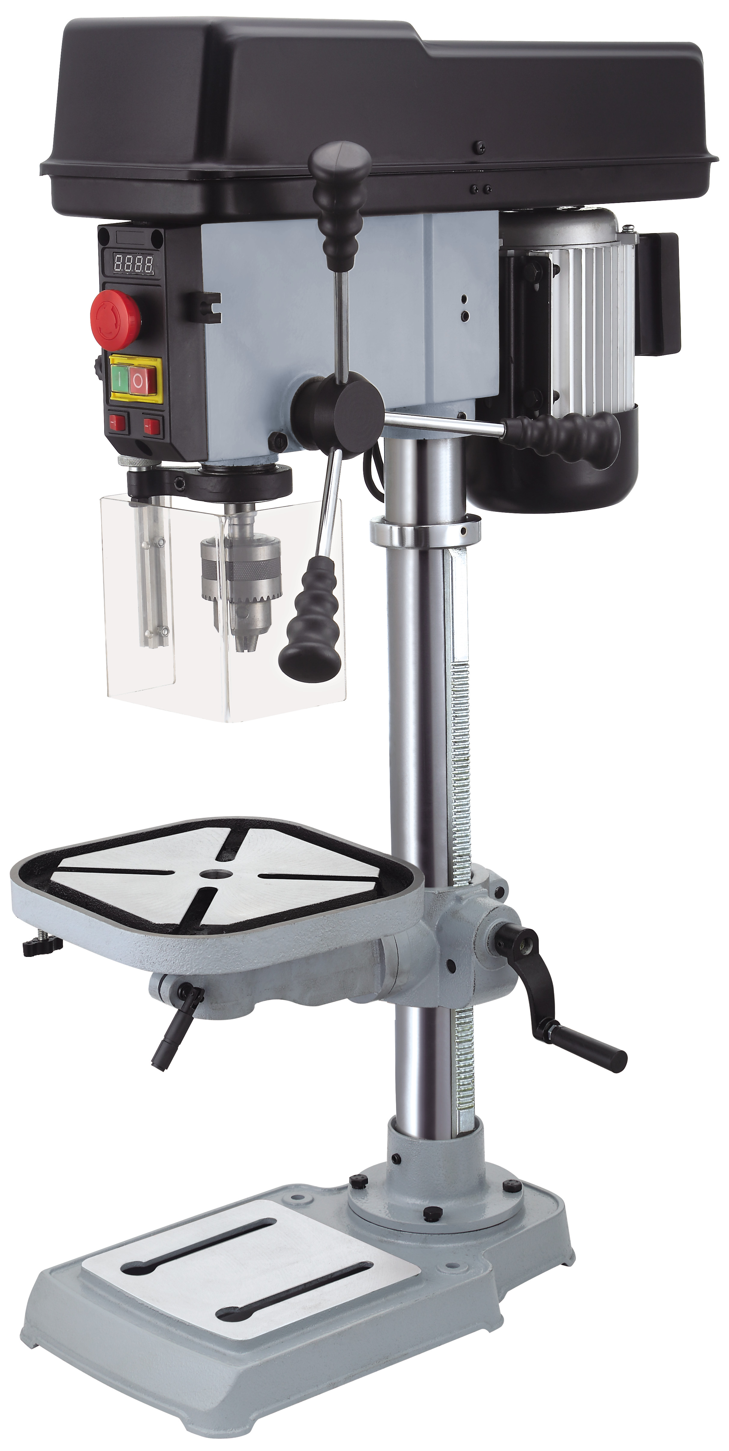 16mm variable speed drill press with led,cross laser