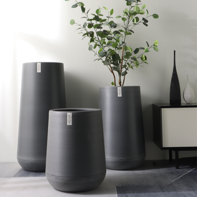 Leizisure Large Outdoor Vase Durable Plastic Self Watering Flower Pots & Planters