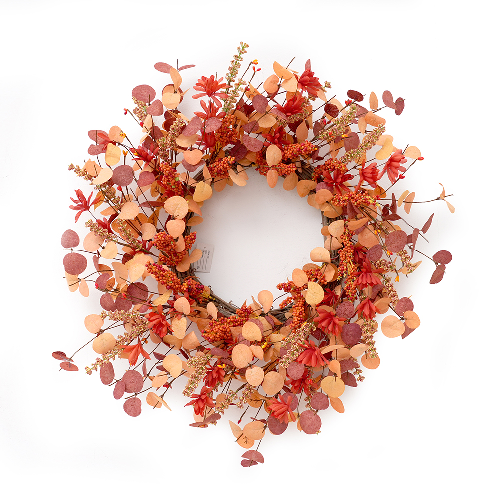 Transworld Artificial Flower Wreath Autumn Decorative Wreaths For Home Decorations