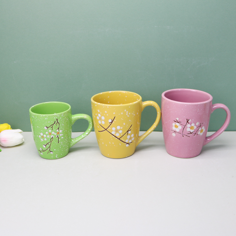 Colorful Glaze Ceramic Cup Tea Mug Coffee Mugs Set