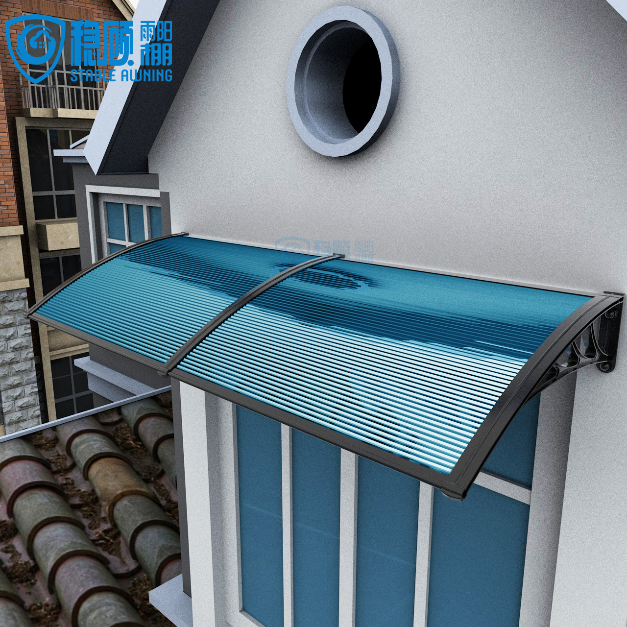 Plastic Bracket Polycarbonate Newly Door and Window Awning Canopy