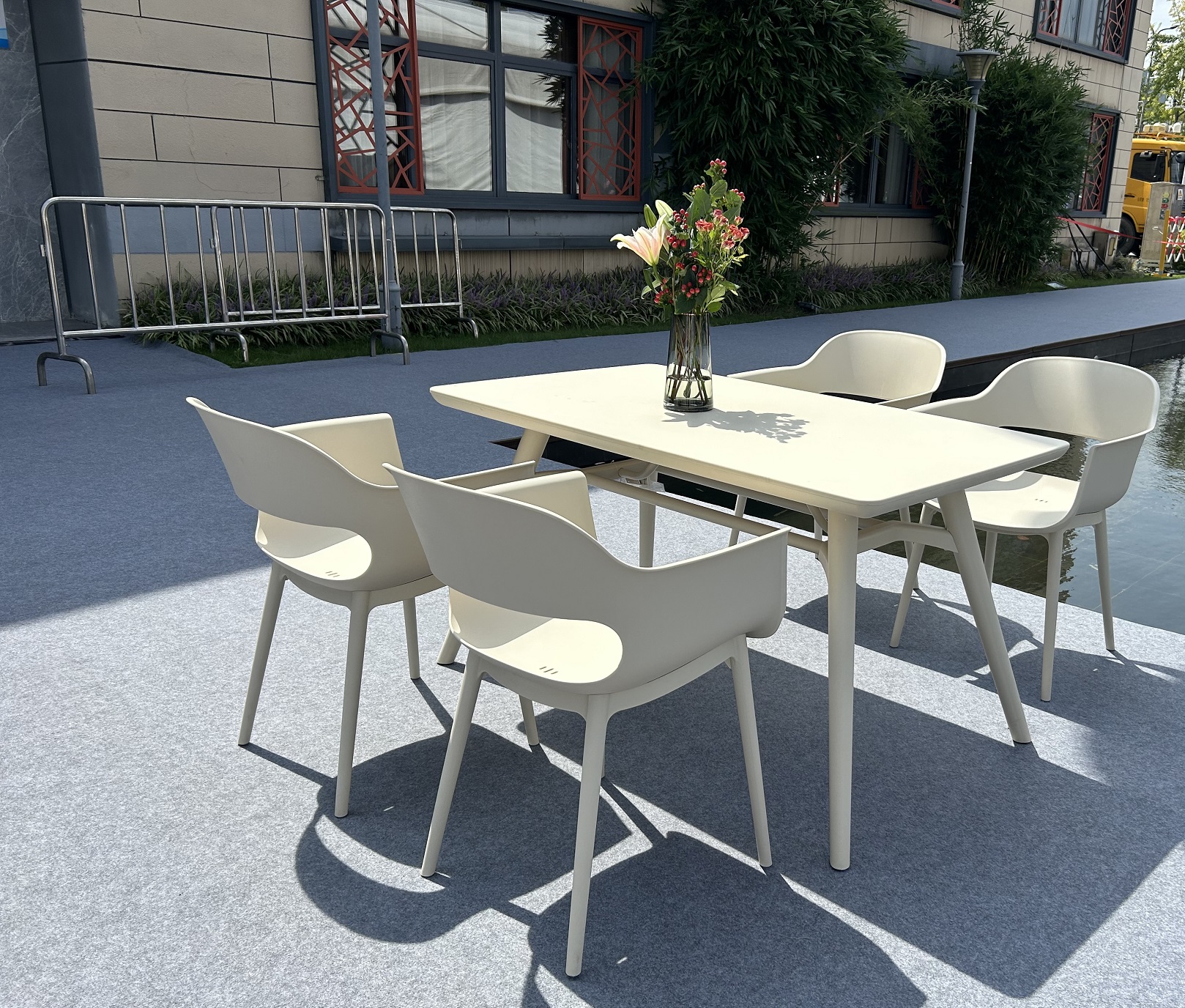 Garden Plastic Table And Chair Set
