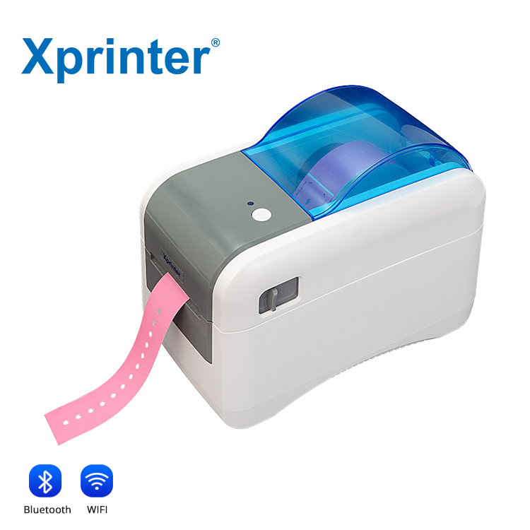 Xprinter XP-D281E China Manufacturer 300DPI Direct Thermal USB Bluetooth Wristband Barcode Printer