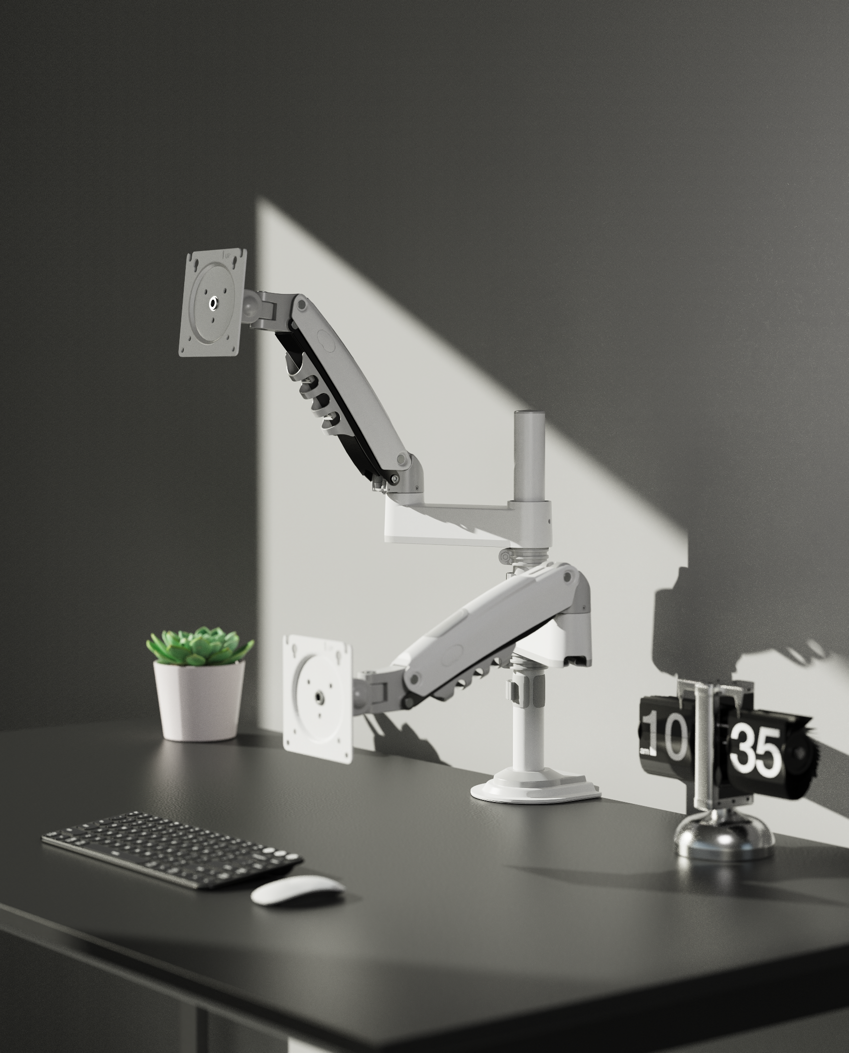 Nb Monitor Mount, Monitor Arm, Dual Arms, H180