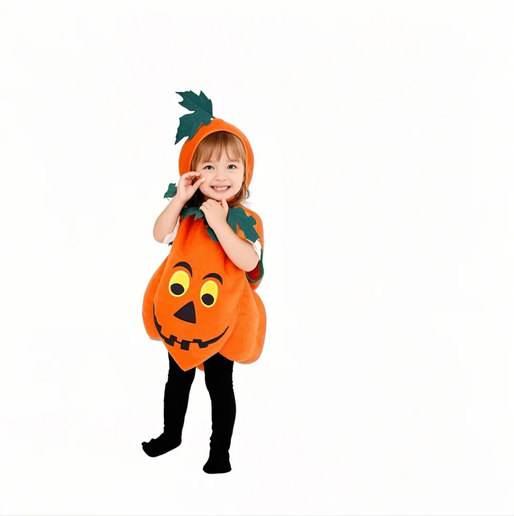 Halloween Pumpkin Cosplay Costume for Kids