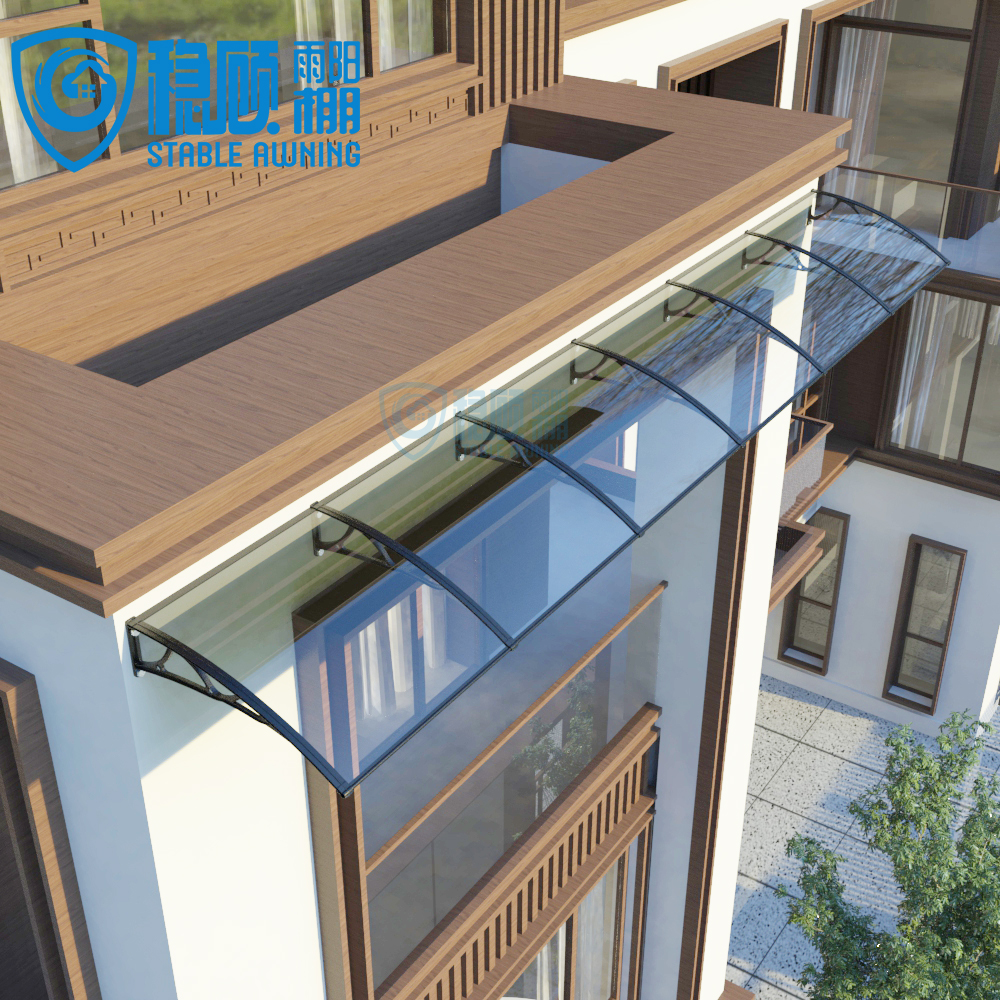 Aluminum Bracket Polycarboante Solid Board Newy Durable Awning Canopy