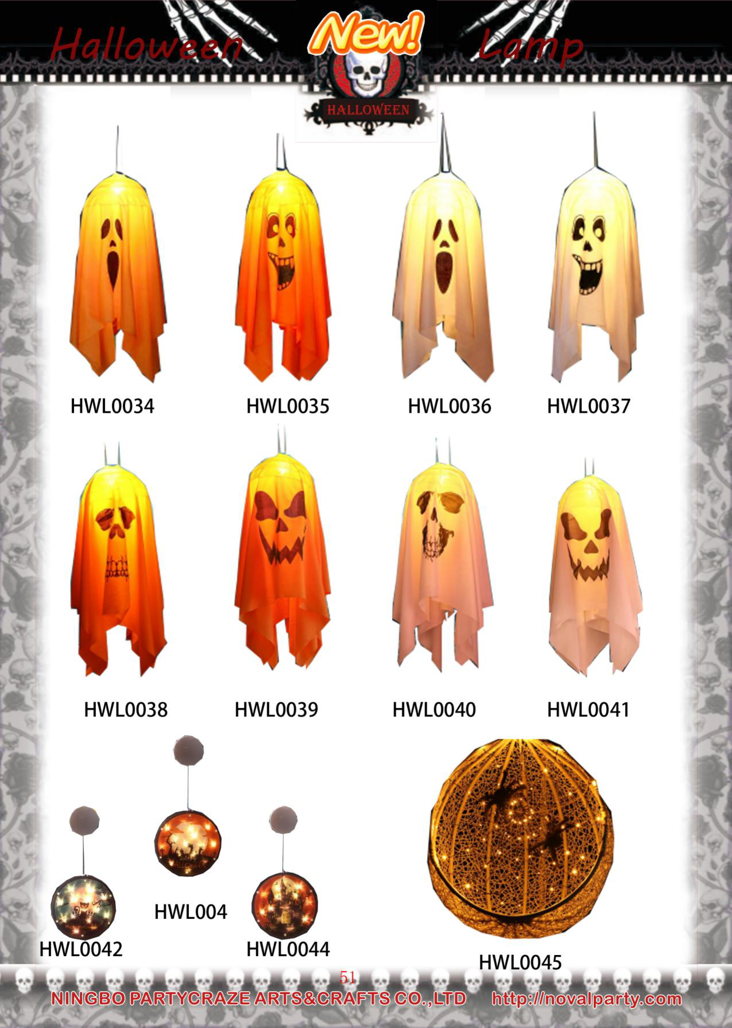 Halloween Ghost Decoration Atmosphere Light Pendant