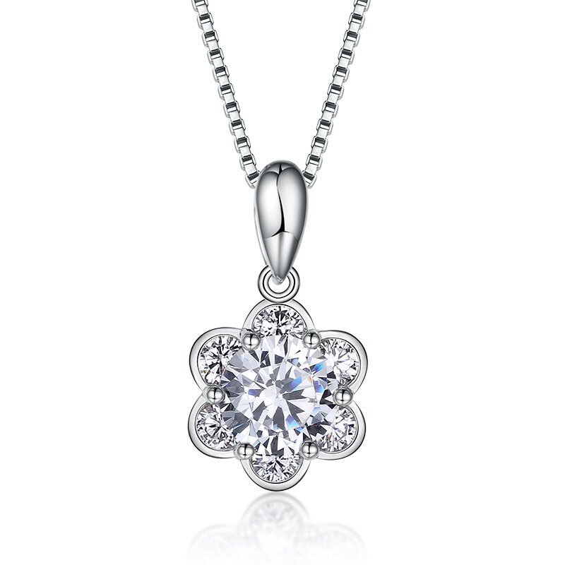 S925 sterling silver fashion simple romantic personality collar bone necklace