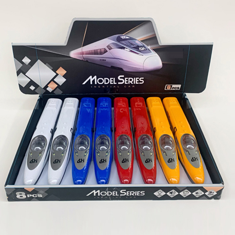Wholesale children's toys friction power train model high-speed rail 4-color mix