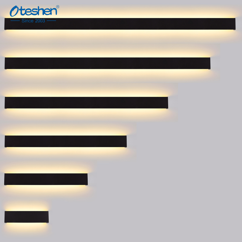 Outdoor Indoor Ip65 Aluminum Long Exterior Modern Outdoor Wall Lamp Modern Luxury Wall Light