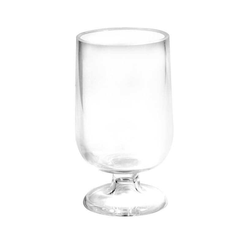 Silicone transparent high footed cup