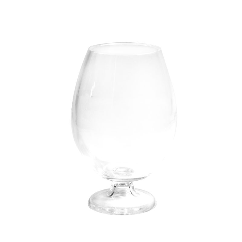 Silicone transparent high footed cup