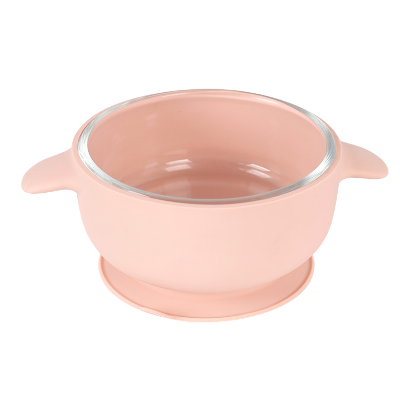 KASU EP001 Stainless steel Glass Silicone Baby Feeding Bowl