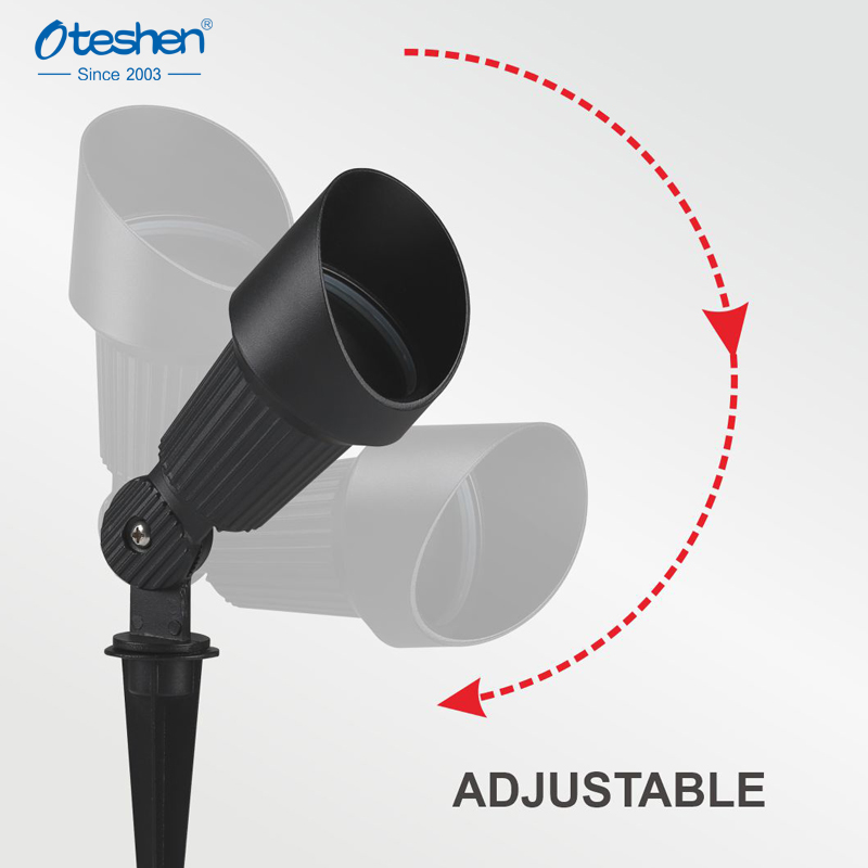 Head Adjustable Stake Light Outdoor IP65 Waterproof Led Garden Light Aluminium Gu10 Spike Light