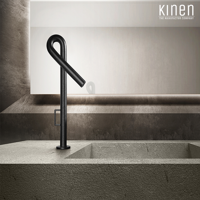 Kinen The Loop Series Single Lever Tall Basin Mixer in Matt