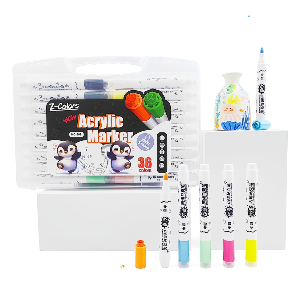 Z-Colors 609 Acrylic Marker withe Stamper