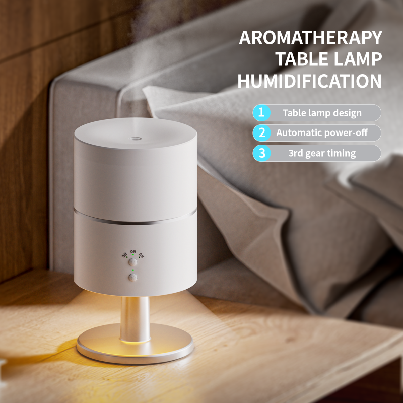 New White 3-in-1 Aroma Diffuser Table Lamp Essential oil Diffuser 260ml Air Humidifier For Home