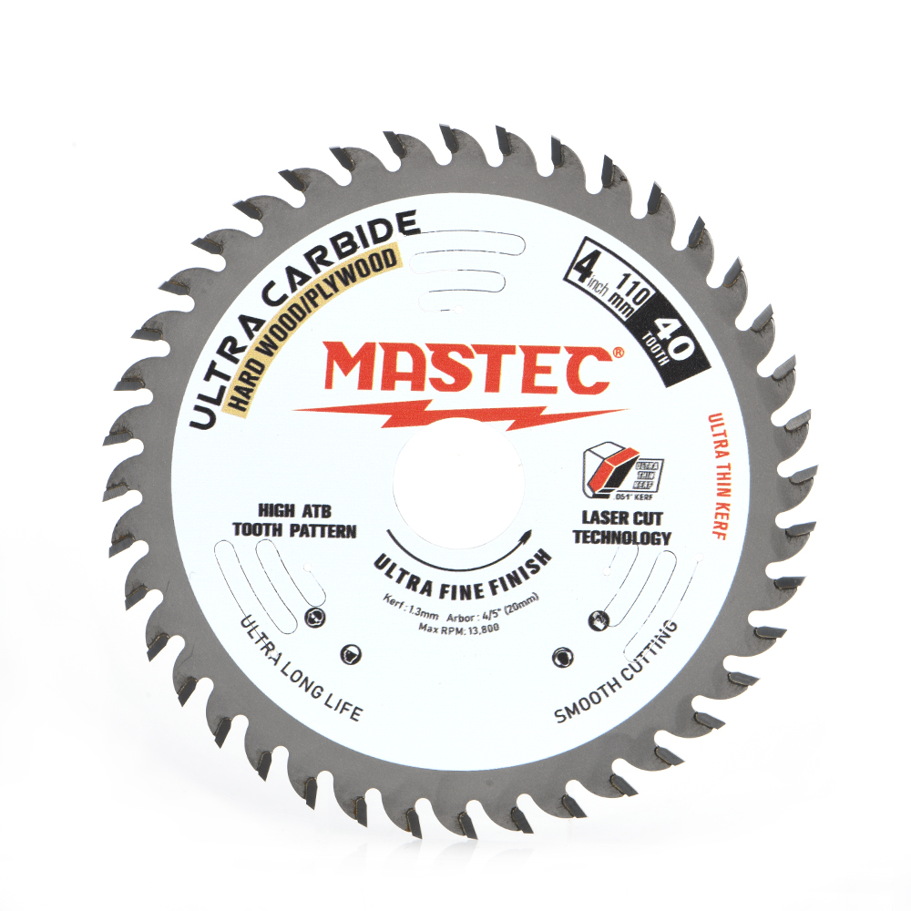 Ultra Thin Kerf TCT SAW BLADE FOR WOOD 4" 40T