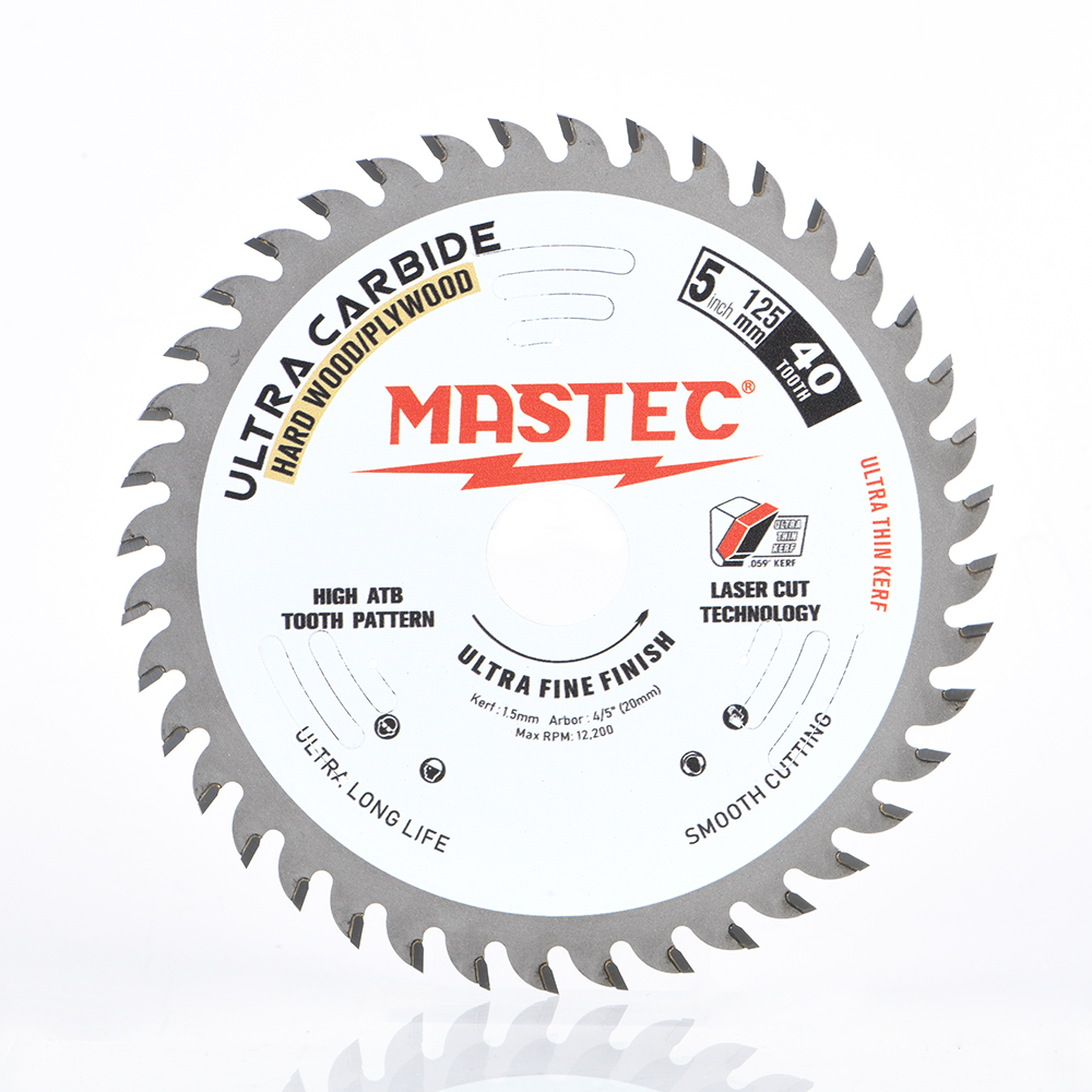 Ultra Thin Kerf TCT SAW BLADE FOR WOOD 5" 40T