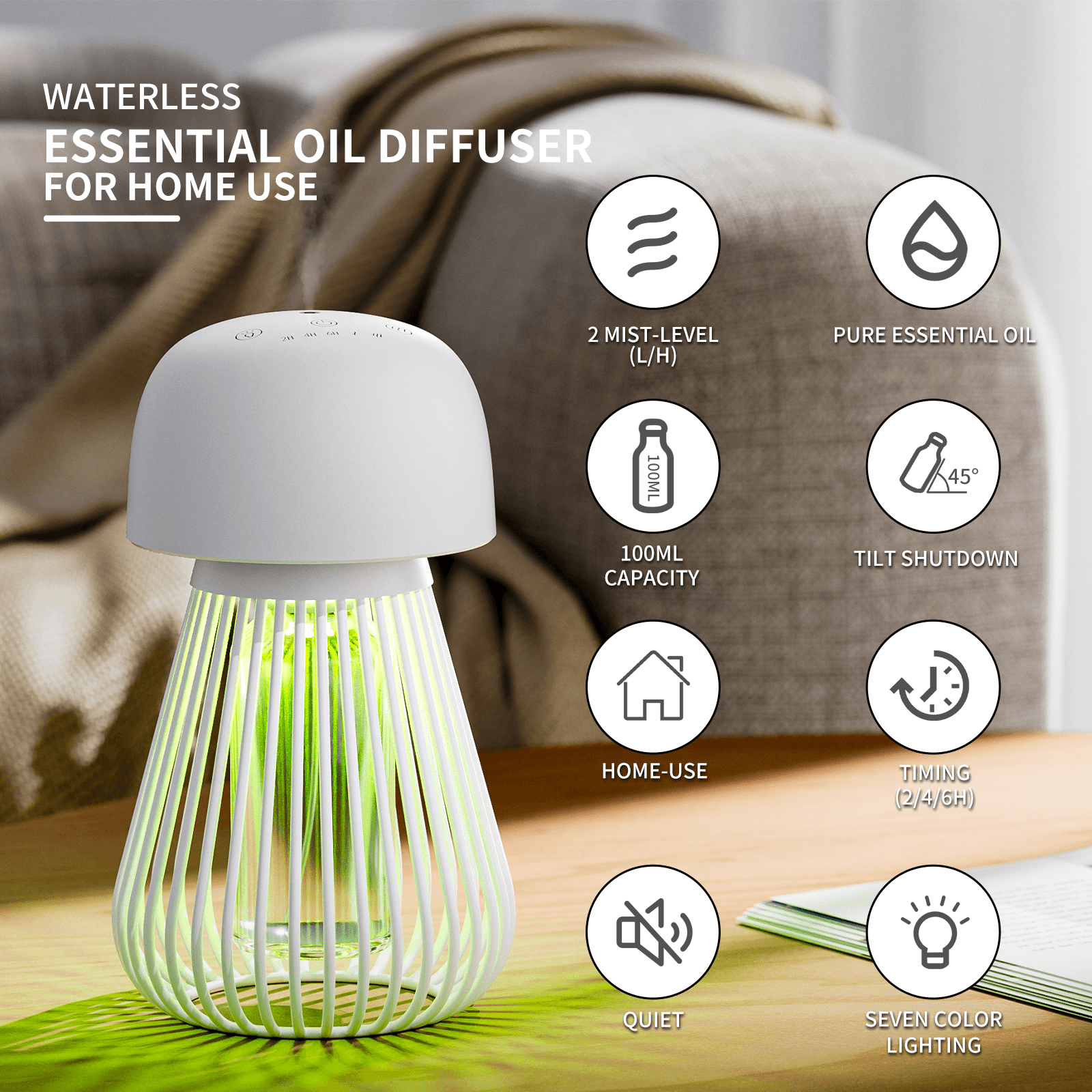 New StylePure oil Aroma Diffuser High Quality Waterless Oil Diffuser for Household Use Products