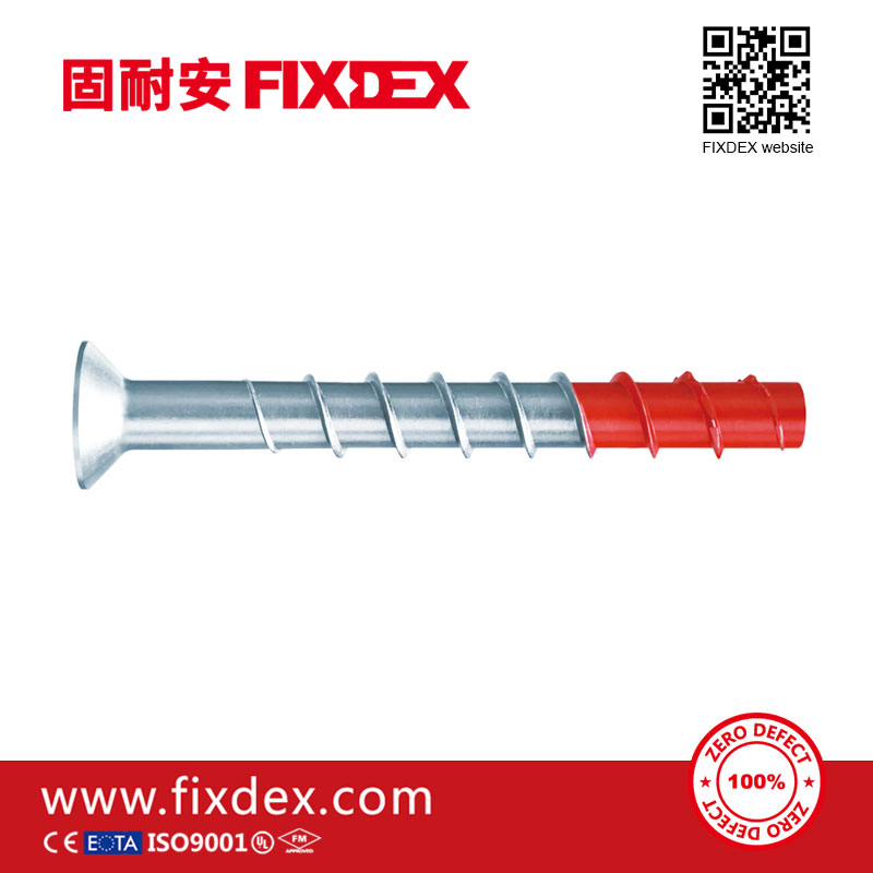 Carbon Steel Countersunk Self Drilling Anchor Self Tapping Concrete Screws