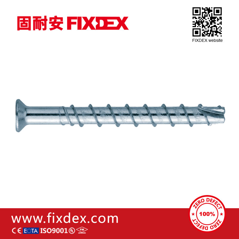 Zinc Plated Countersunk Head Concrete Screw