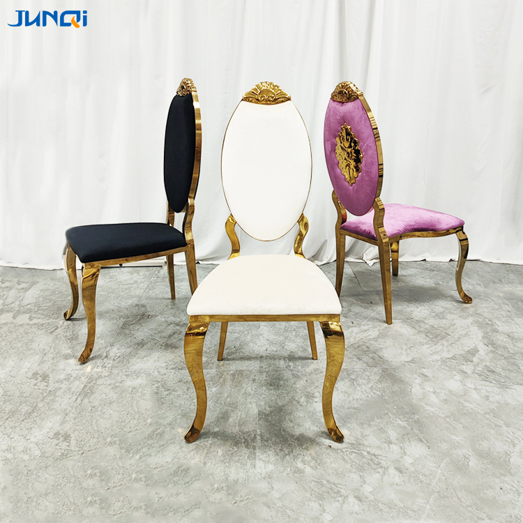 Junqi stainless steel chairs wedding furniture restaurant furniture own factory