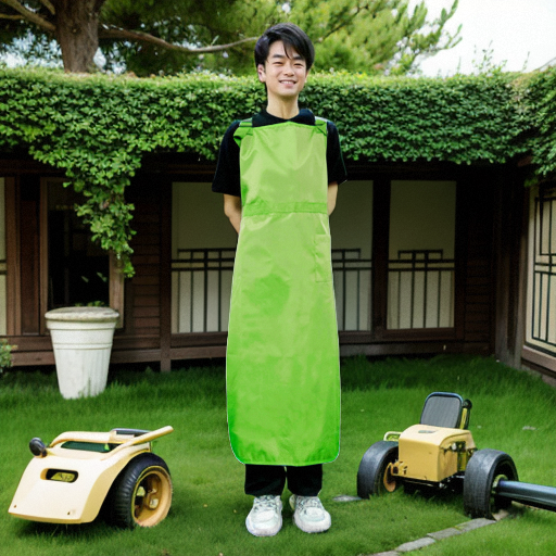 Crossback Apron Waterproof Fabric Easy to Clean Adult Full Body Crossback Apron For Lawn Mowers