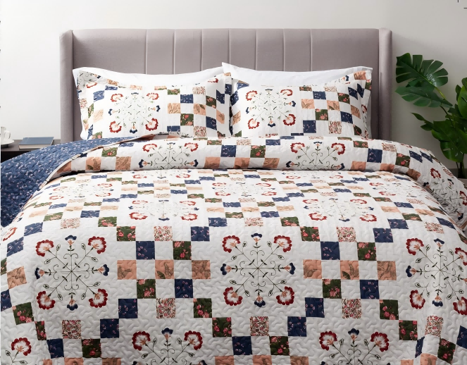 Pre-Washed Microfiber Coverlet Set