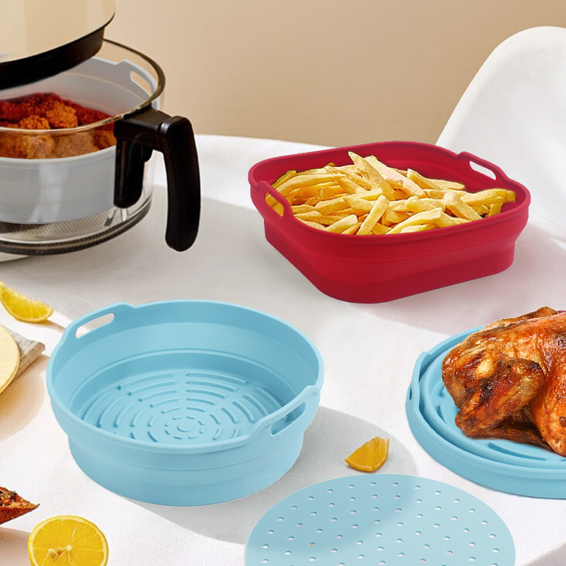 KASU HP301 Heat-resistant Reusasble Silicone Air Fryer Liners Basket