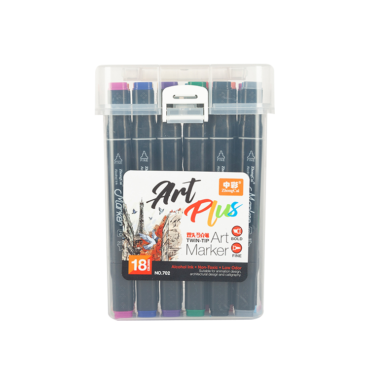 Z-Colors 702 Square barrel dual tip Marker Pen