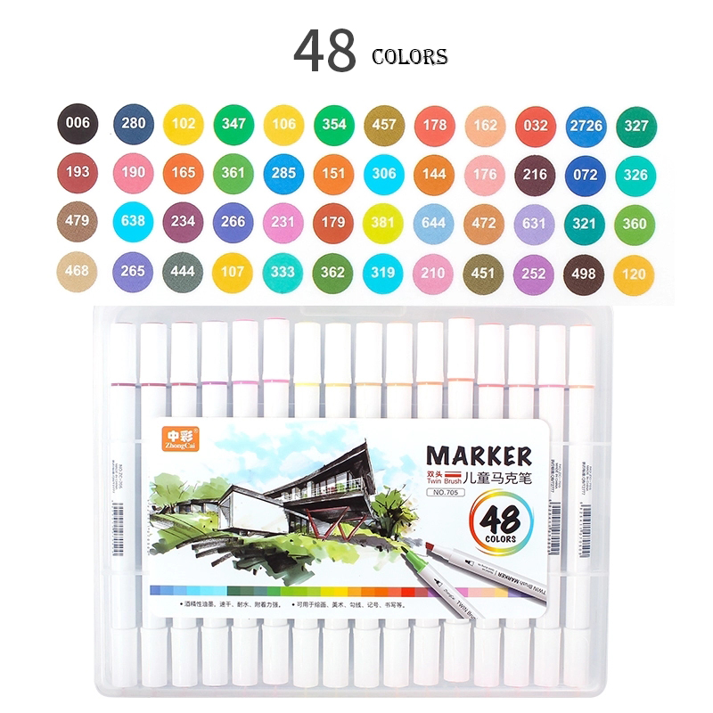 Z-Colors 705 Round barrel dual tip Marker Pen