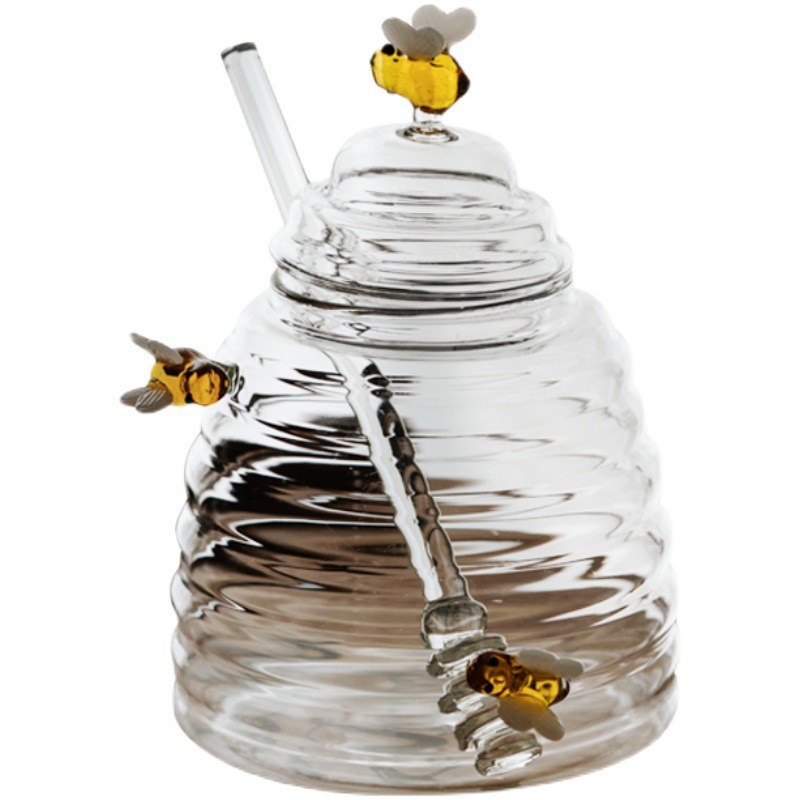 High-Borosilicate Honey Jar