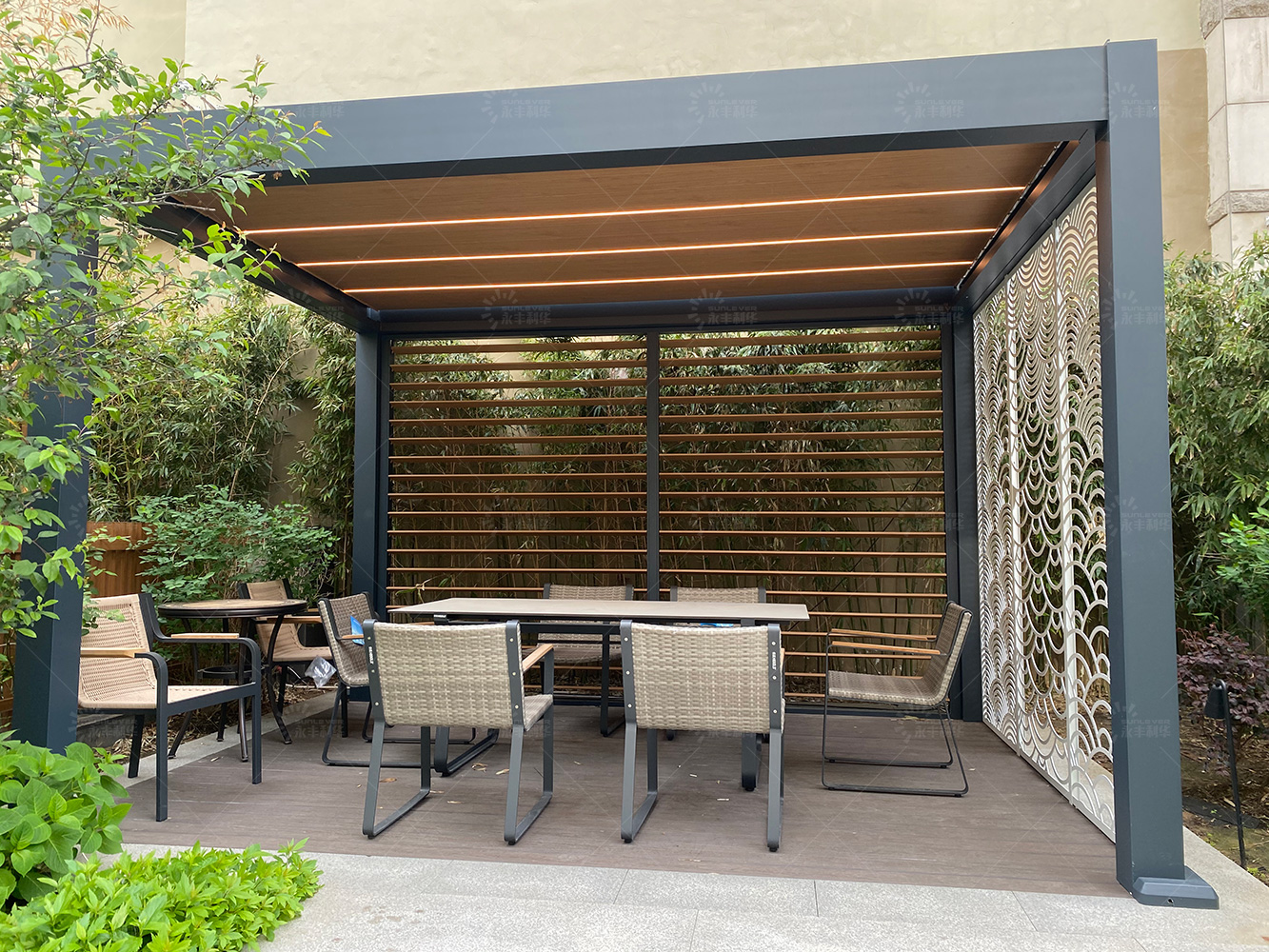 Aluminium Large Pergola E300 Wanax