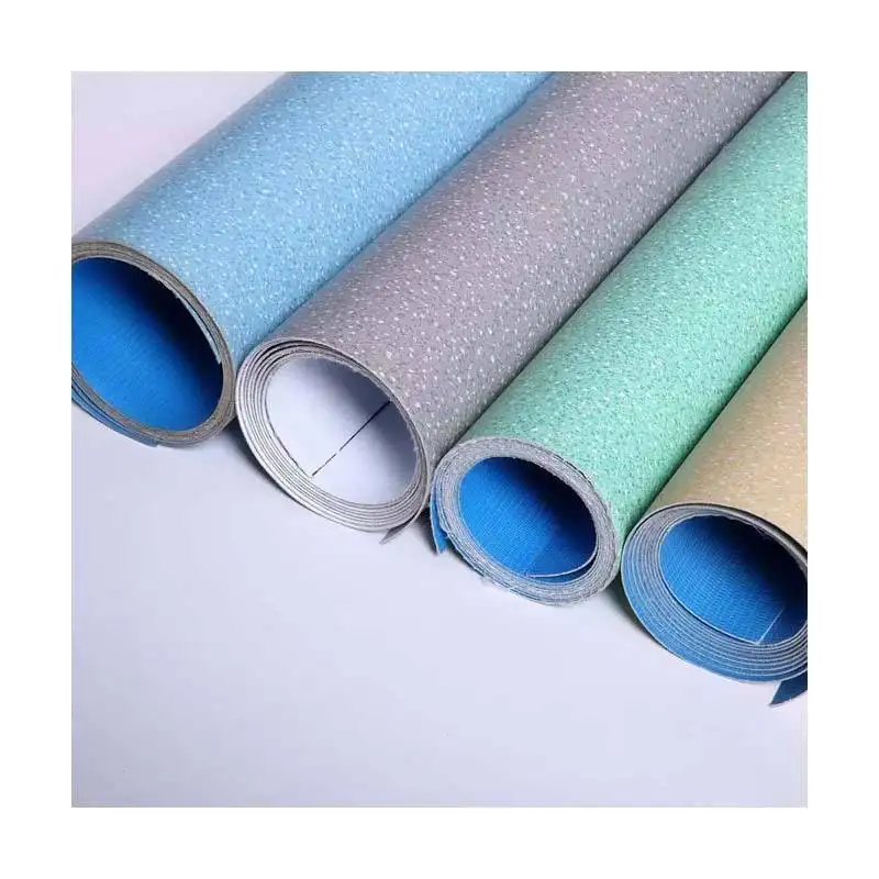 Mesh Fabric Revetement Sol Vinyl Flooring Roll Pvc Floor Mat Roll Waterproof Plastic Floor Covering