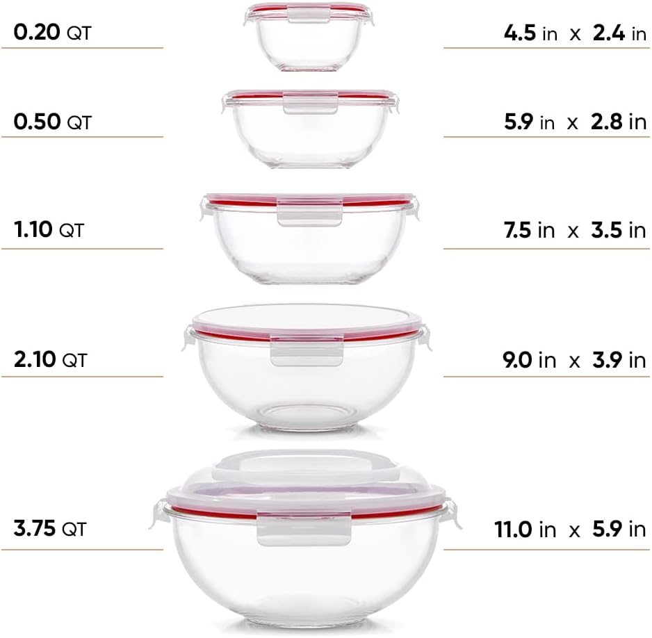 Glass food container