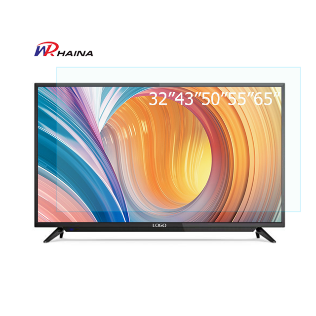 32 43 50 55 65 inch double glass model tempered glass android smart google tv