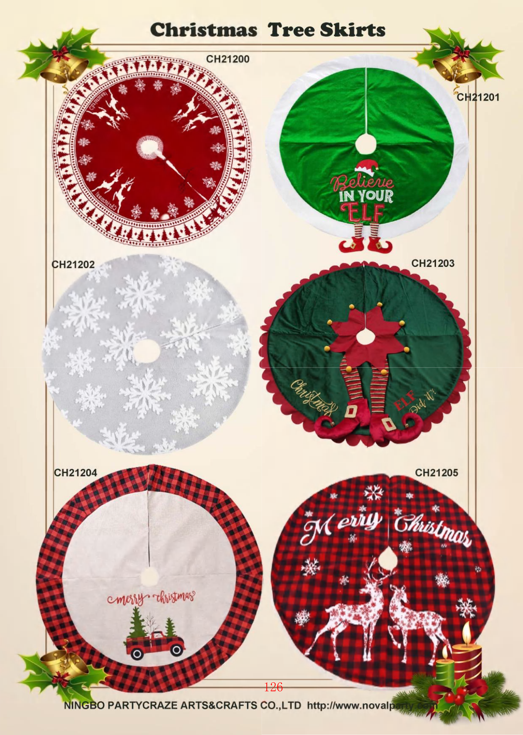 Christmas Tree HEART Skirt Decoration