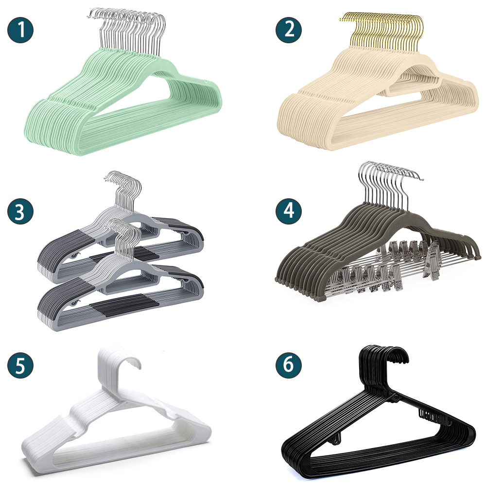 Wholesale colourful solid plastic clothes hanger