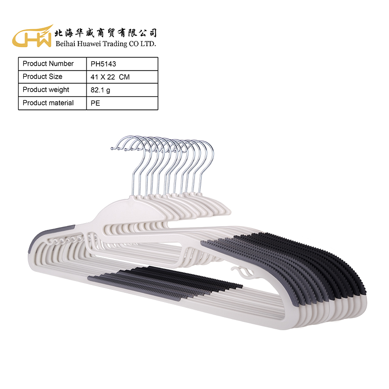 Two-color plastic hanger