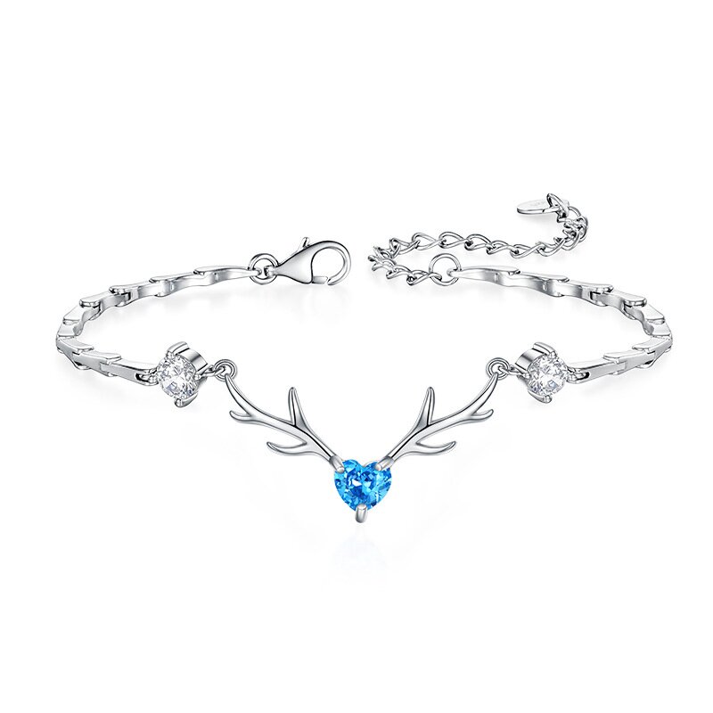 A deer has your S925 sterling silver bracelet