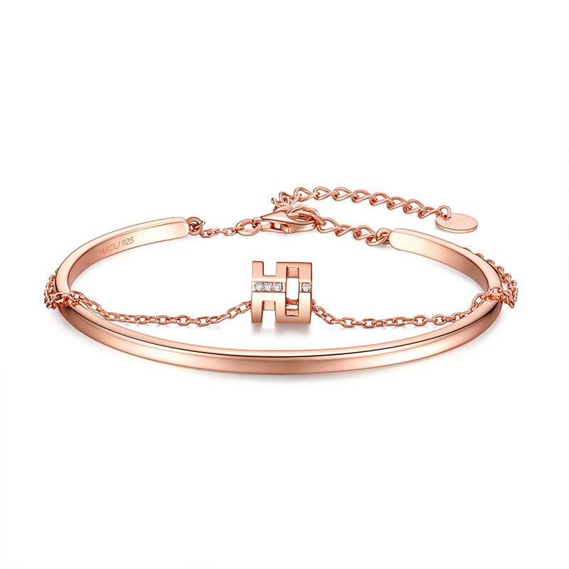 S925 sterling silver female ins light luxury niche design sense 520 fashion bracelet